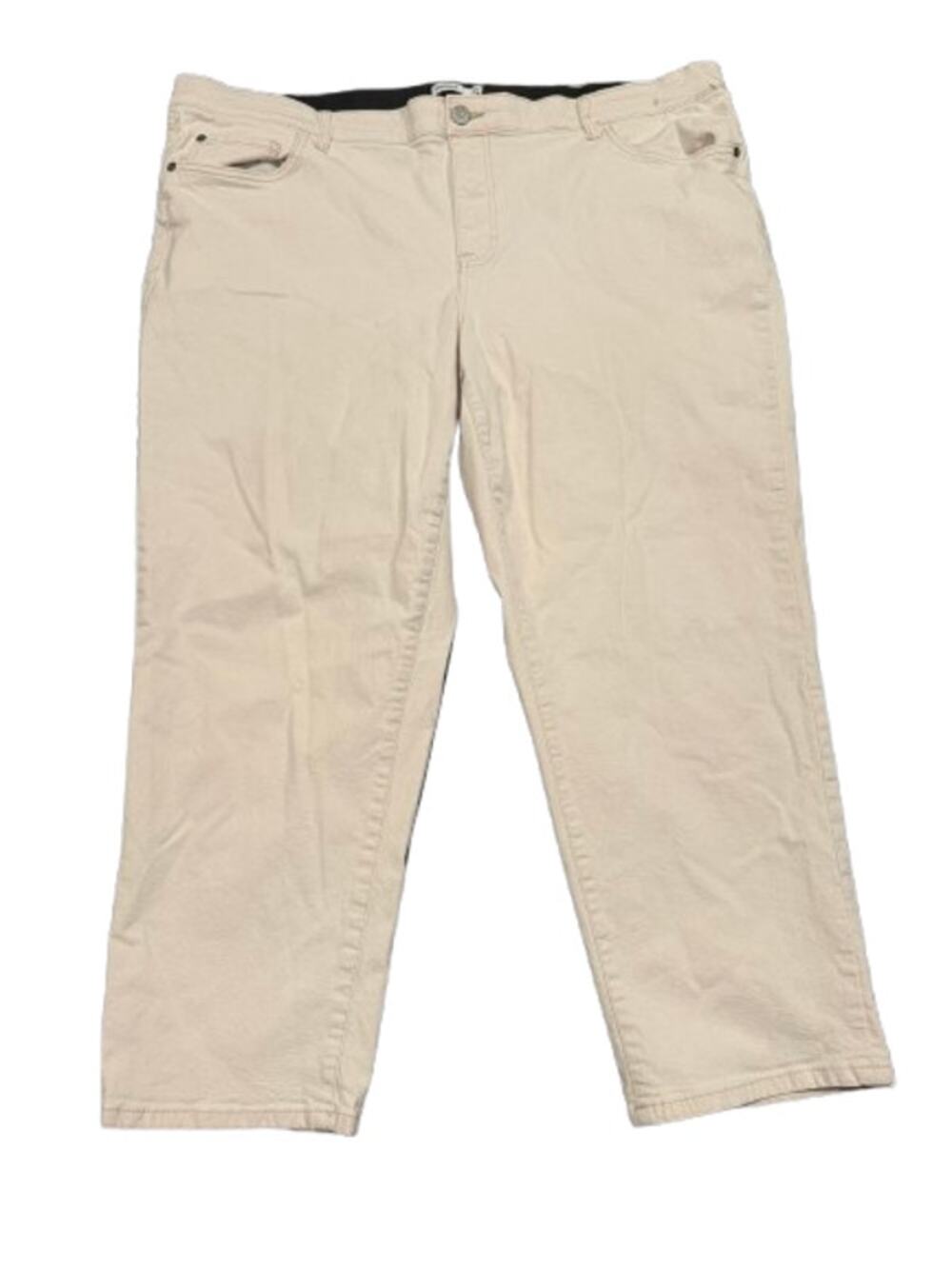 Sonoma Goods For Life Women's Cream Girlfriend Pants Size 20W